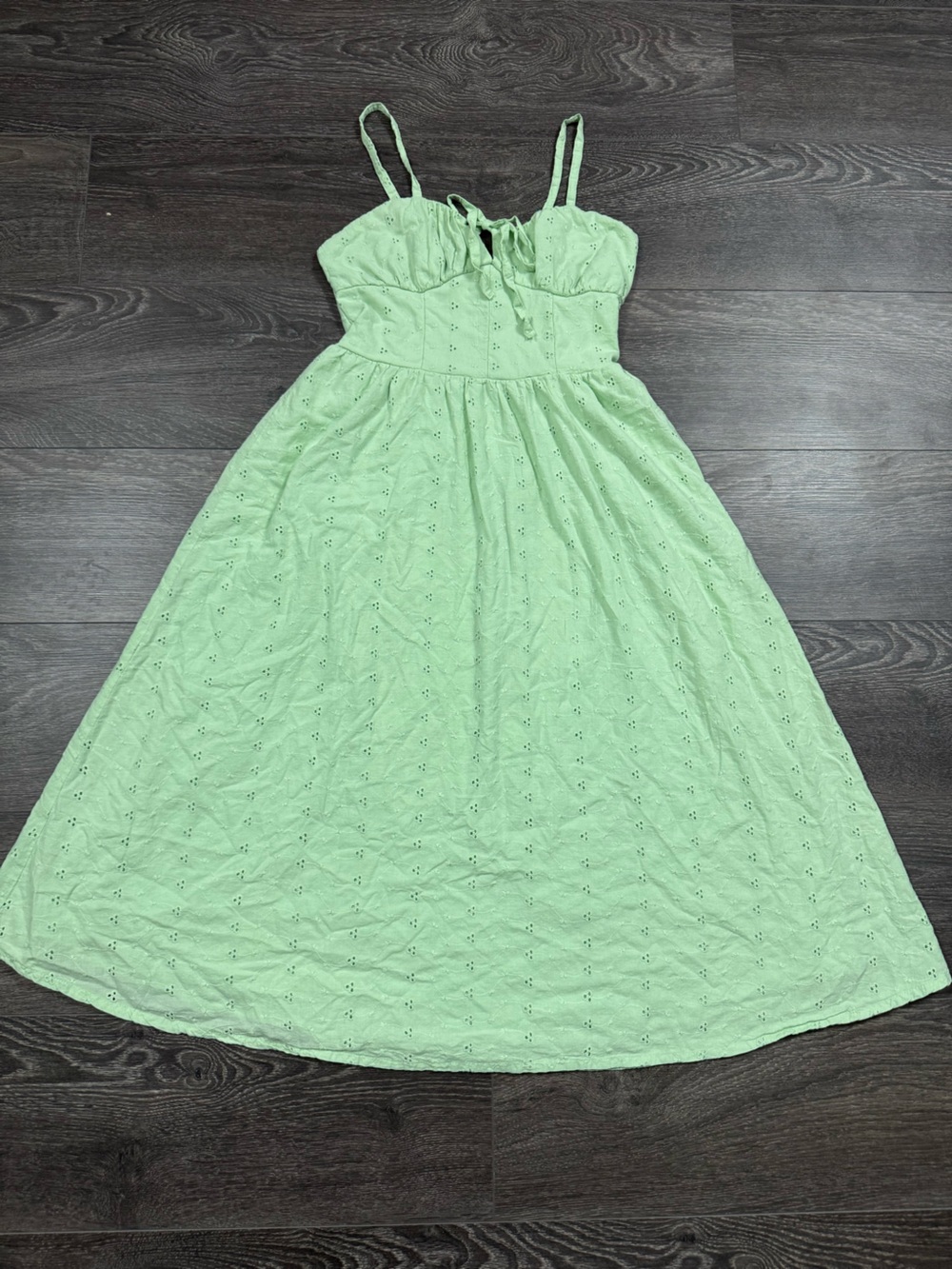 Jessica Simpson Mint Eyelet Maxi Dress